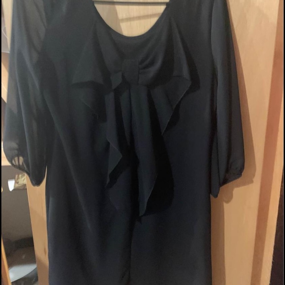 Black dress with bow on back